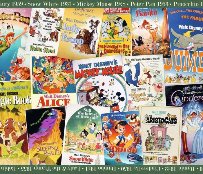 Puzzle - Ravensburger - Plakaty z kresówek Walta Disneya