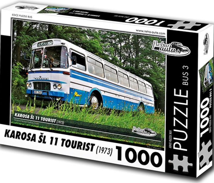 Puzzle - Retro-auta - Bus Karosa ŠL 11 Tourist (1973)