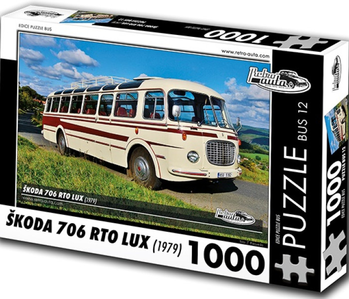 Puzzle - Retro-auta - Bus Škoda 706 RTO LUX (1979
