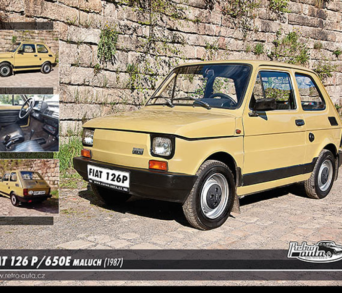 Puzzle - Retro-auta - Puzzle Fiat 126 P/650E (1987)