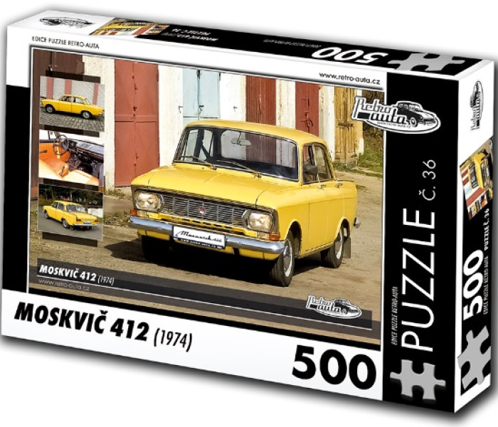 Puzzle - Retro-auta - Puzzle Moskvic 412 (1974)
