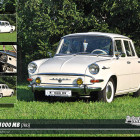 Puzzle - Retro-auta - Puzzle Skoda 1000 MB (1965)