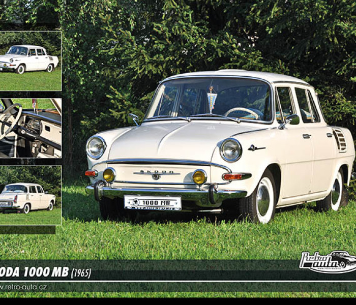 Puzzle - Retro-auta - Puzzle Skoda 1000 MB (1965)