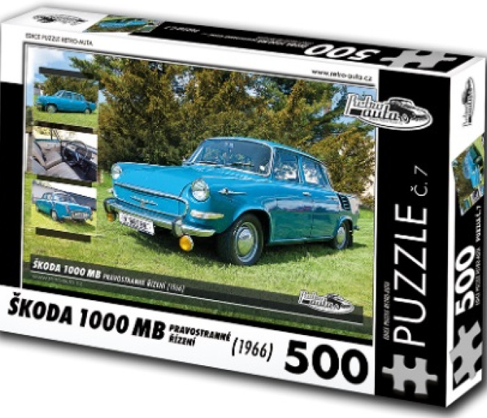 Puzzle - Retro-auta - Puzzle Skoda 1000 MB (1966)