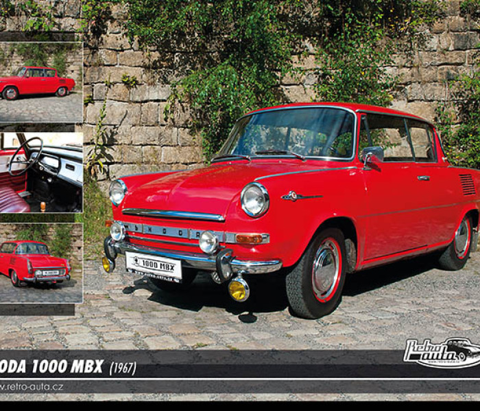 Puzzle - Retro-auta - Puzzle Skoda 1000 MBX (1967)