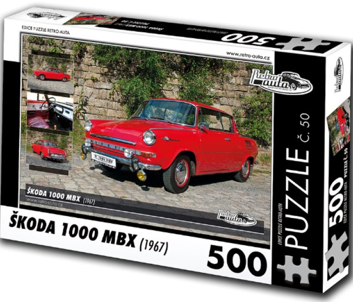 Puzzle - Retro-auta - Puzzle Skoda 1000 MBX (1967)