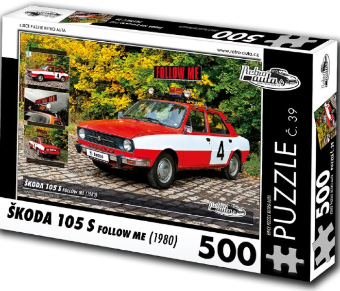 Puzzle - Retro-auta - Puzzle Skoda 105 S Follow me