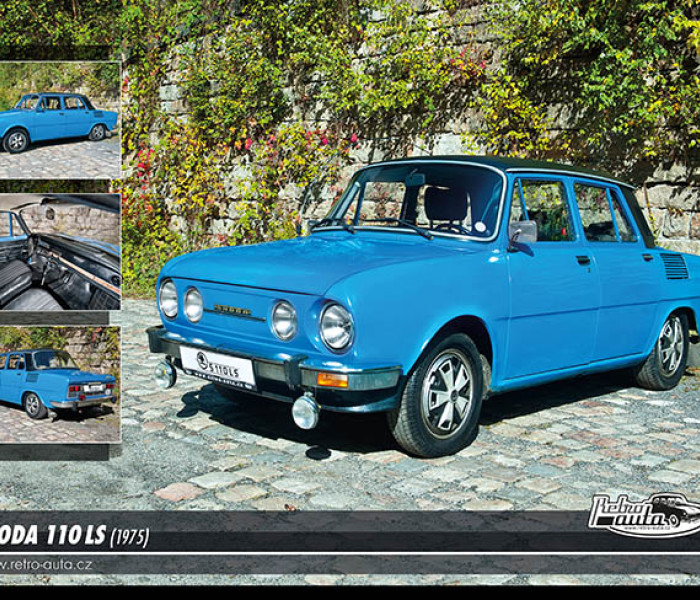 Puzzle - Retro-auta - Puzzle Skoda 110 LS (1975)