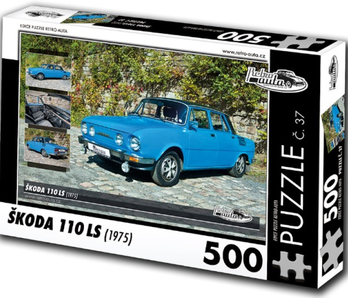 Puzzle - Retro-auta - Puzzle Skoda 110 LS (1975)