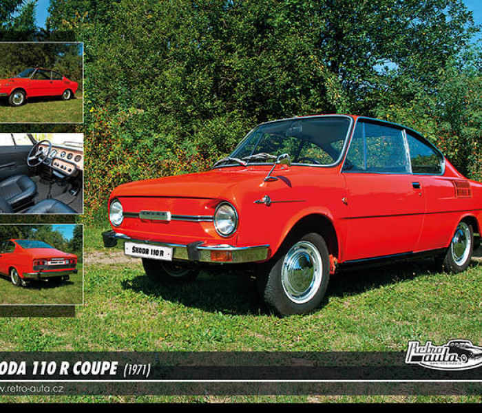 Puzzle - Retro-auta - Puzzle Skoda 110 R coupé (1971)