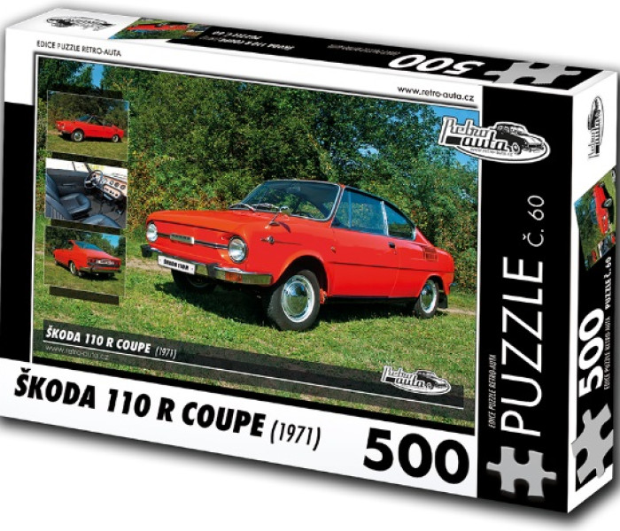 Puzzle - Retro-auta - Puzzle Skoda 110 R coupé (1971)