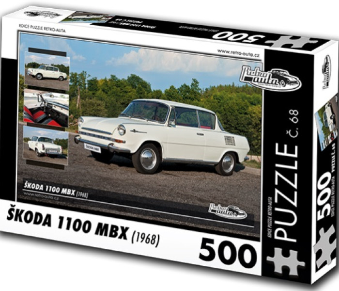 Puzzle - Retro-auta - Puzzle Škoda 1100 MBX (1968)
