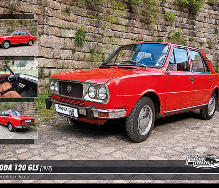 Puzzle - Retro-auta - Puzzle Skoda 120 GLS (1978)