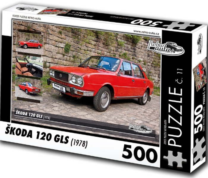 Puzzle - Retro-auta - Puzzle Skoda 120 GLS (1978)