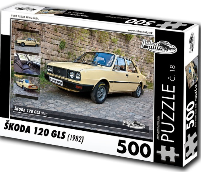 Puzzle - Retro-auta - Puzzle Skoda 120 GLS (1982)