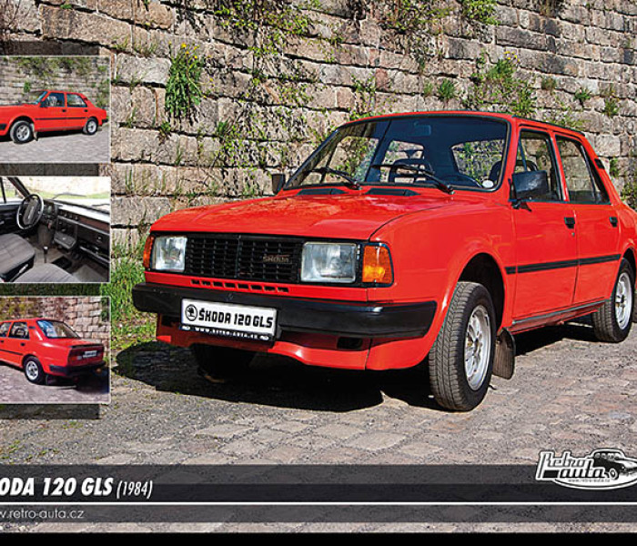 Puzzle - Retro-auta - Puzzle Skoda 120 GLS (1984)