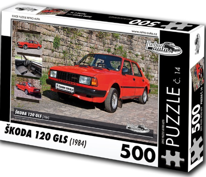 Puzzle - Retro-auta - PUZZLE Skoda 120 GLS (1984)