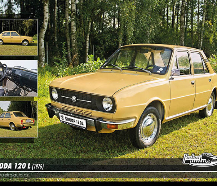 Puzzle - Retro-auta - Puzzle Skoda 120 L (1967)