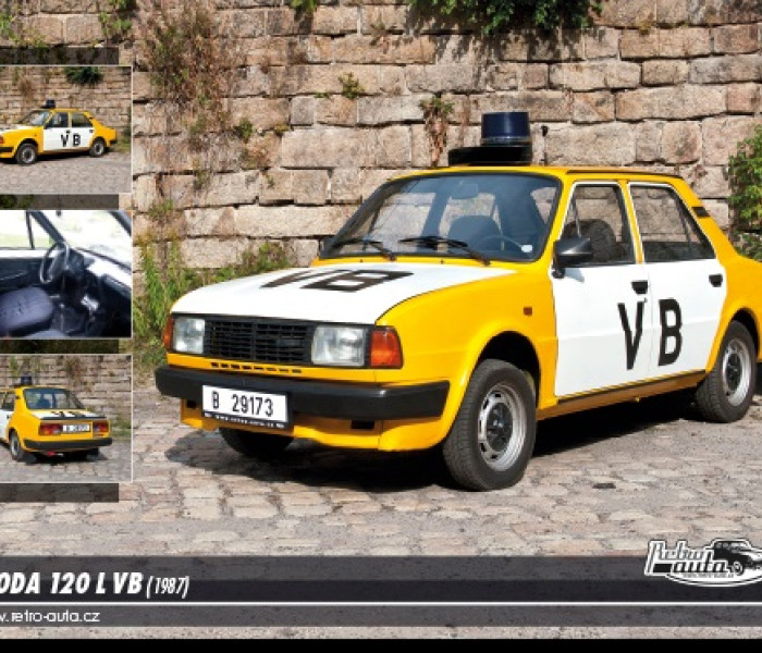 Puzzle - Retro-auta - Puzzle Skoda 120 L VB (1987)