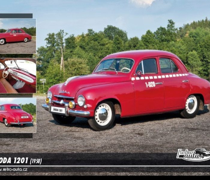 Puzzle - Retro-auta - Puzzle Skoda 1201 (1958)