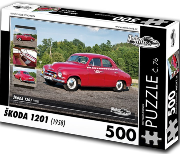 Puzzle - Retro-auta - Puzzle Skoda 1201 (1958)