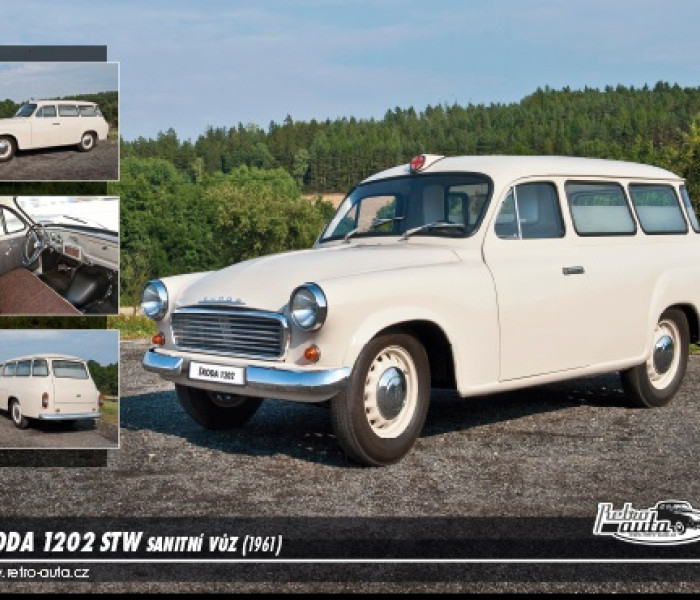 Puzzle - Retro-auta - Puzzle Skoda 1202 STW (1961)