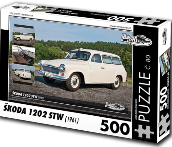 Puzzle - Retro-auta - Puzzle Skoda 1202 STW (1961)