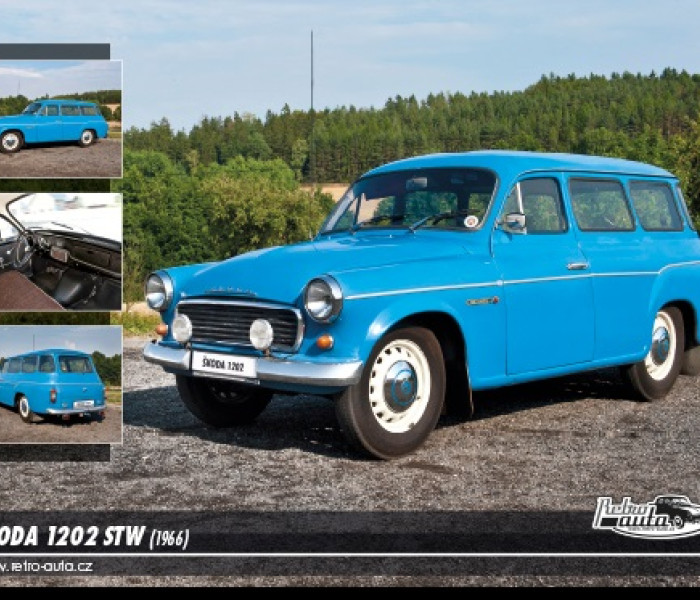 Puzzle - Retro-auta - Puzzle Skoda 1202 STW (1966)