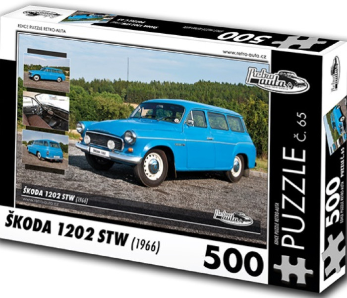 Puzzle - Retro-auta - Puzzle Skoda 1202 STW (1966)