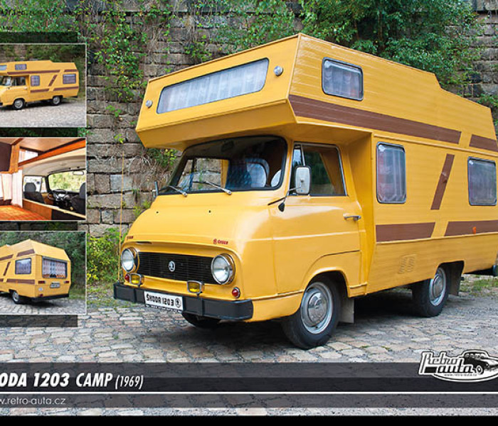 Puzzle - Retro-auta - Puzzle Skoda 203 Camp (1969)
