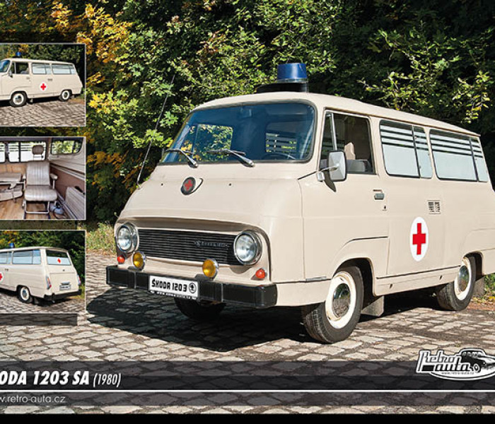 Puzzle - Retro-auta - Puzzle Skoda 1203 SA (1980)