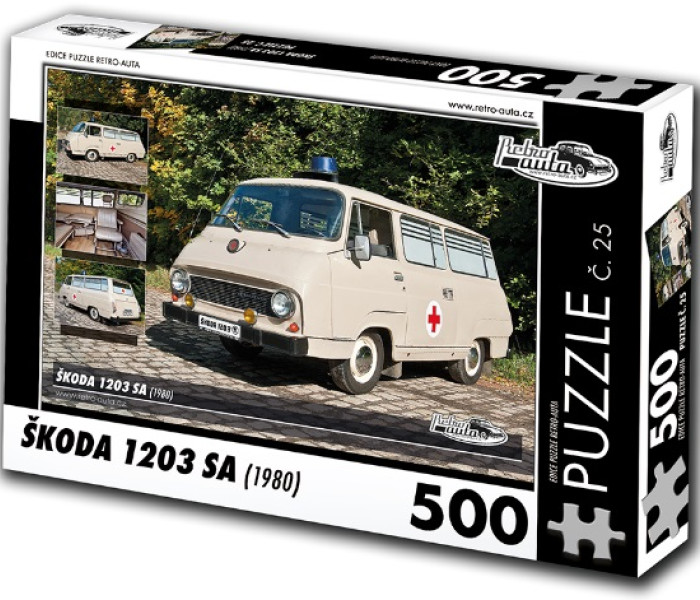 Puzzle - Retro-auta - Puzzle Skoda 1203 SA (1980)