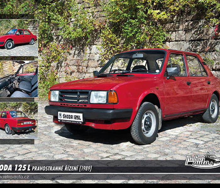 Puzzle - Retro-auta - Puzzle Skoda 125 L (1989)
