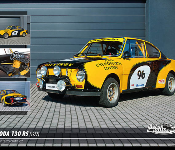 Puzzle - Retro-auta - Puzzle Skoda 130 RS (1977)