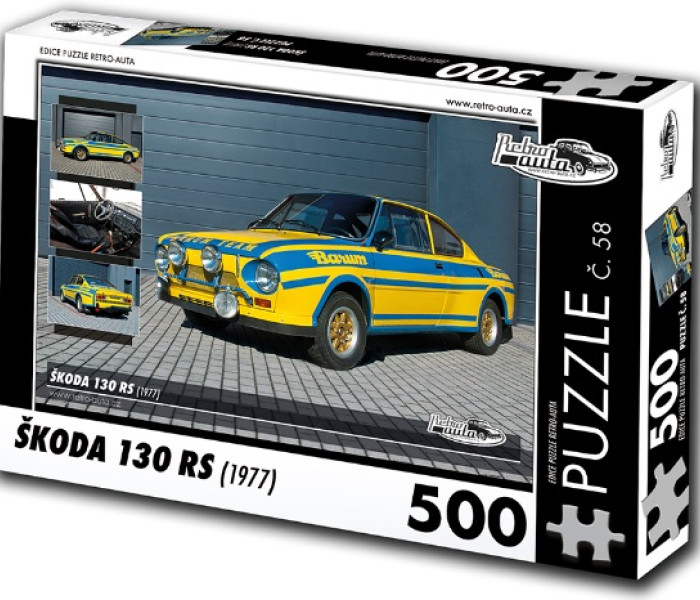 Puzzle - Retro-auta - Puzzle Skoda 130 RS (1977)