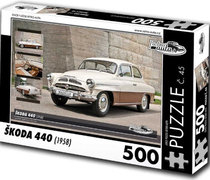Puzzle - Retro-auta - Puzzle Skoda 440 (1958)