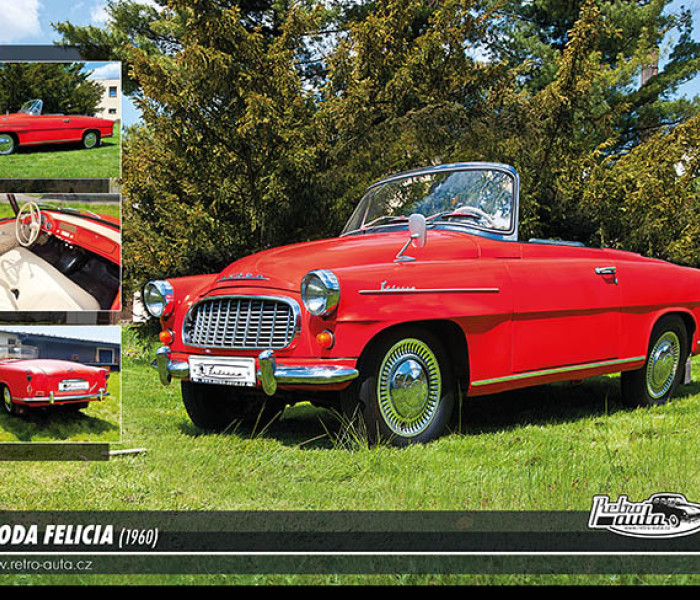 Puzzle - Retro-auta - Puzzle Skoda Felicia (1960)