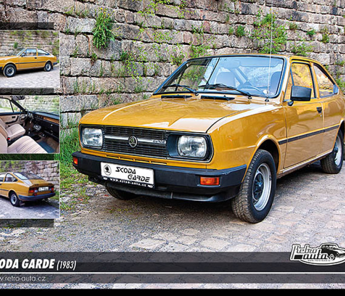 Puzzle - Retro-auta - Puzzle Skoda Garde (1983)