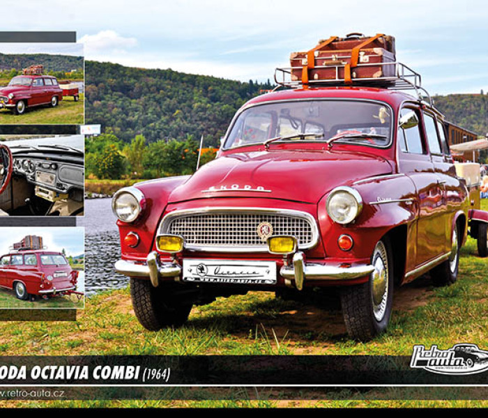 Puzzle - Retro-auta - Puzzle Skoda Octavia Combi (1964)