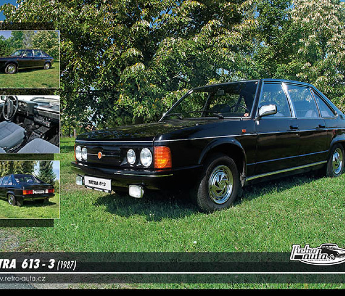 Puzzle - Retro-auta - Puzzle Tatra 613 - 3 (1987)