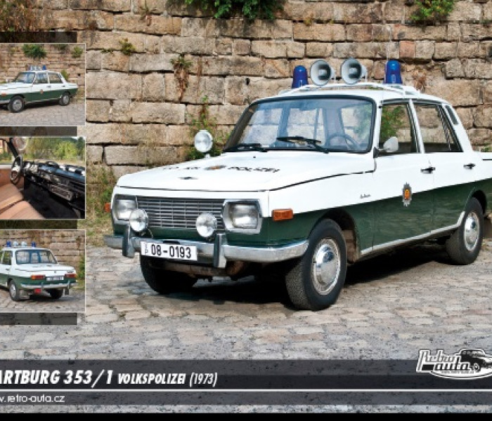 Puzzle - Retro-auta - Puzzle Wartburg 353/1 (1973)