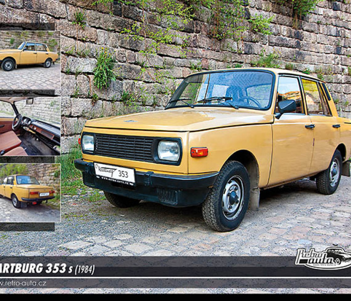 Puzzle - Retro-auta - Puzzle Wartburg 353 s (1984)