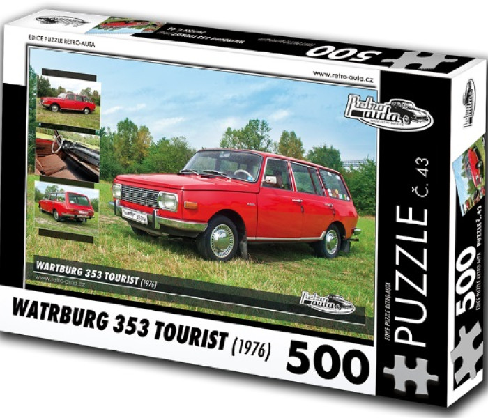 Puzzle - Retro-auta - Puzzle Wartburg 353 Tourist (1976)