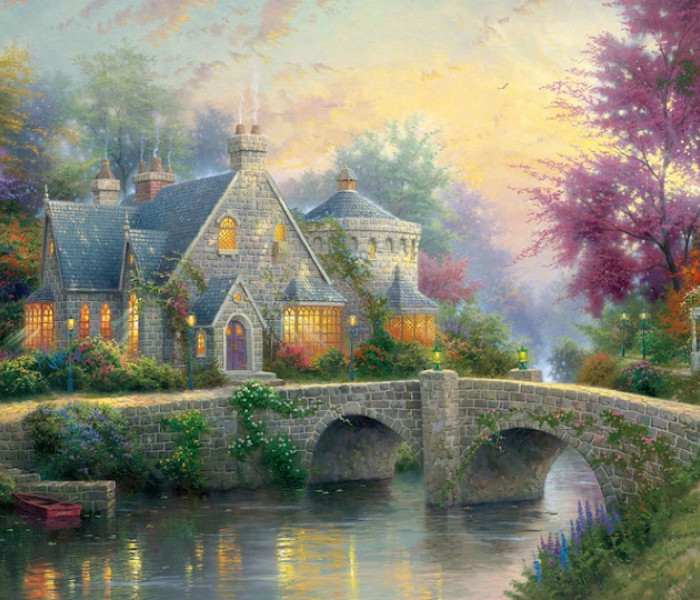 Puzzle - Schmidt - Wiosna i zima w Lamplight Manor