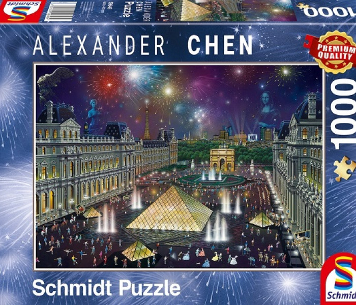 Puzzle - Schmidt - Fajerwerki nad Luwrem