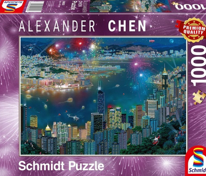Puzzle - Schmidt - Fajerwerki w Hongkongu