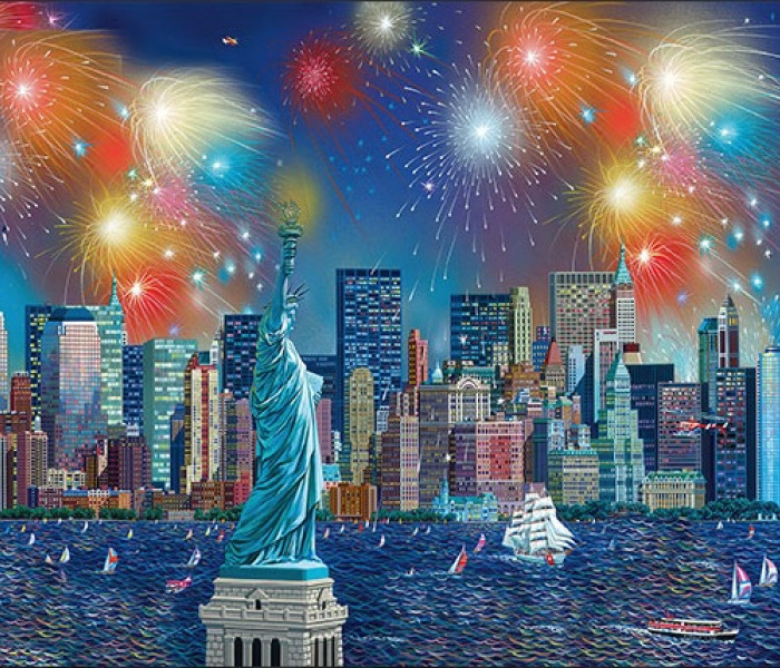 Puzzle - Schmidt - Fajerwerki nad Statuą Wolności