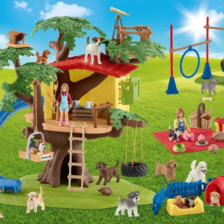 Szczęśliwe psy + figurka Schleicha