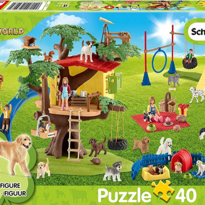 Szczęśliwe psy + figurka Schleicha