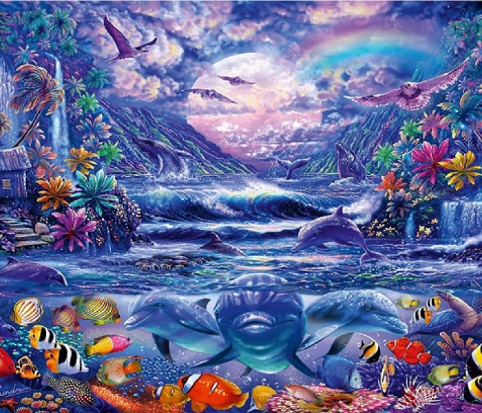 Puzzle - Schmidt - Świat delfinów